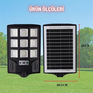Solar Aydınlatma Güneş Enerjili Lamba 100W Kumandalı 108 Led Bahçe Sokak Aydınlatma Lambası 6V/30W