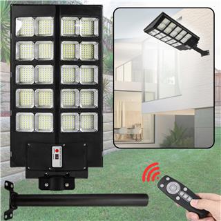 Solar Güneş Enerjili 1000W Kumandalı Hareket Sensörlü 800 Led Bahçe Sokak Aydınlatma Lambası 6V/30W