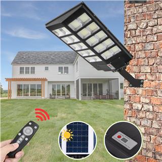 Solar Güneş Enerjili 1000W Kumandalı Hareket Sensörlü 800 Led Bahçe Sokak Aydınlatma Lambası 6V/30W