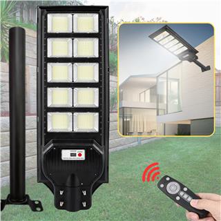 Solar Güneş Enerjili 1000W Kumandalı ve Hareket Sensörlü 1000 Led Bahçe ve Sokak Aydınlatma Lambası 
