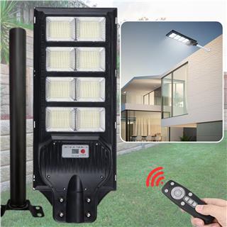 Solar Güneş Enerjili 800W Kumandalı ve Hareket Sensörlü 800 Led Bahçe ve Sokak Aydınlatma Lambası 