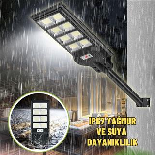 Solar Güneş Enerjili 800W Kumandalı ve Hareket Sensörlü 800 Led Bahçe ve Sokak Aydınlatma Lambası 