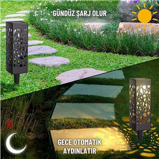 Solar Güneş Enerjili Aplik Led Lamba ile Bahçe, Veranda ve Merdivenlerinizde Şık Peyzaj Aydınlatması 6 Lı