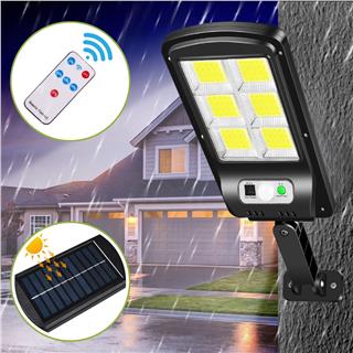 Solar Güneş Enerjili Bahçe Sokak Aydınlatma Lambası Cob Led Su Geçirmez Hareket Sensörlü 3 Mod