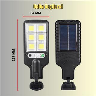 Solar Güneş Enerjili Cob Ledli Hareket Sensörlü 3 Modlu Dış Mekan Bahçe Aydınlatma Lambası