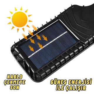 Solar Güneş Enerjili Cob Ledli Hareket Sensörlü 3 Modlu Dış Mekan Bahçe Aydınlatma Lambası