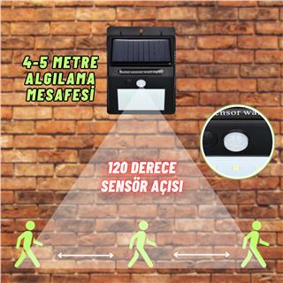 Solar Güneş Enerjili LED Bahçe Lambası: Su Geçirmez Hareket Sensörlü Merdiven, Veranda, Bahçe ve Dış Mekanlar İçin 