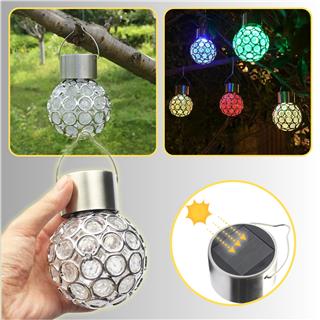 Solar Güneş Enerjili RGB Küre Aplik LED Lamba - Bahçe, Veranda, Merdivenlerinizde Şık Peyzaj Aydınlatması 1 Adet