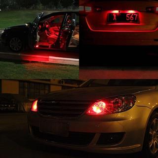 T10 Dipsiz Ampul KIRMIZI 24 Led CANBUS 2 ADET Oto Park Plaka Ve İç Aydınlatma Led Ampul 