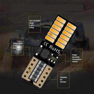 T10 Dipsiz Ampul TURUNCU 12 Led CANBUS 2 ADET Oto Park Plaka Ve İç Aydınlatma Led Ampul 