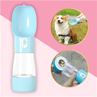 Taşınabilir Kedi Köpek Mama Ve Su Kabı Şişesi Seyahat Gezi Ve Park Yürüyüş İçin 2si 1 Arada