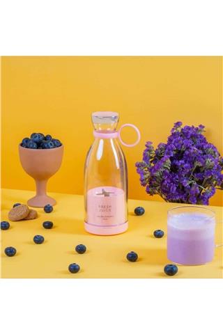 Taşınabilir Mini Hızlı Blender 350ml Meyve Sıkacağı Kupası, Kablosuz Şarjlı, Smoothie Milkshake