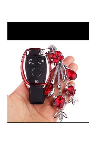 Taşlı Anahtarlık Kristal Dizayn Çelik Halat Yeni Trend