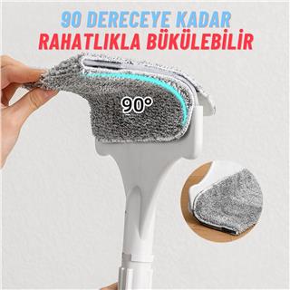 Teleskopik Saplı Aralık Toz Temizleyici Yıkanabilir Mop Ev Ve İşyerleri İçin Pratik Çözüm