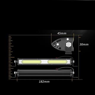 Ultra İnce Off Road Led Mini 182 mm COB 18W Led Bar Kamyon İş Makinesi Arazi Aracı Çalışma Lambası 1 Adet