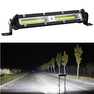 Ultra İnce Off Road Led Mini 182 mm COB 18W Led Bar Kamyon İş Makinesi Arazi Aracı Çalışma Lambası 1 Adet