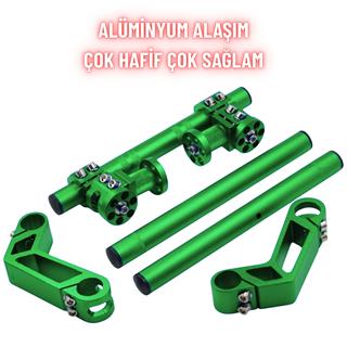 Üniversal Gidon Alüminyum Cnc Gövde 360° Ayarlanabilir Scooter Motosiklet Uyumlu Dayanıklı Ve  Hafif