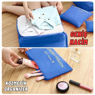 Valiz Seyahat Çanta Düzenleyici 6 Parça Seyahat Bavul Düzenleyici Organizer Set