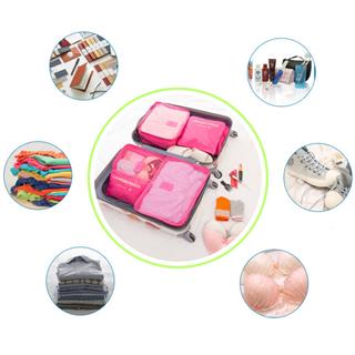 Valiz Seyahat Çanta Düzenleyici 6 Parça Seyahat Bavul Düzenleyici Organizer Set