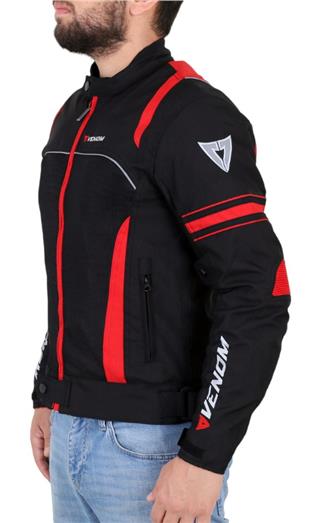 VENOM CEKET SPIN SİYAH-KIRMIZI / L