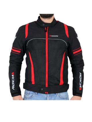 VENOM CEKET SPIN SİYAH-KIRMIZI / L