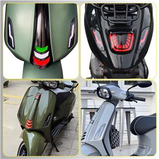 Vespa Elettrica Sprint Primavera Ön Arka 4lü LED Sinyal Lambası Seti Kayar Selamlamalı 12V 2li Mod