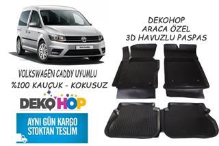 VOLKSWAGEN CADDY 3D Havuzlu Araca Özel Kauçuk Oto Paspas