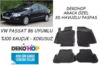 VW PASSAT B6 KASA Araca Özel Oto Paspas 3D Havuzlu Kauçuk Paspas