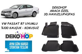 VW PASSAT B7 KASA 3D Havuzlu Araca Özel Kauçuk Oto Paspas