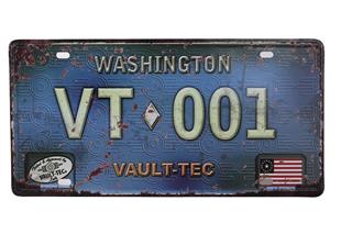WASHINGTON Metal Tabela Dekorasyon Duvar Süsü 30X15 Cm