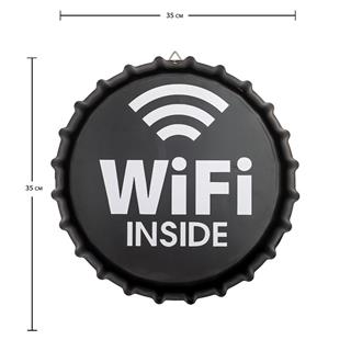 Wifi Duvar Süsü Metal Tabela Dekoratif Duvar Süsü