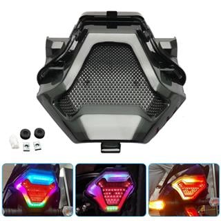 Yamaha MT-07, YZF-R3, Y15ZR V3 Universal Sinyalli Stop Lambası RGB Bluetooth APP Kontrol 210 Mod