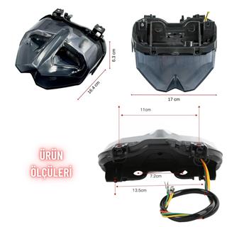 Yamaha MT-09 ve FJ-09 2015-2016 Uyumlu Stop Lambası Yüksek Performanslı Universal Arka Lamba