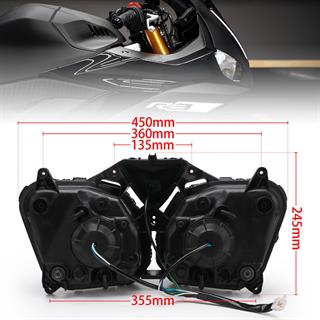 Yamaha R3 R25 Ön Far 2015 2018 Model Özel Tasarım Mercekli LED Angel Gözlü Far Premium Kalite