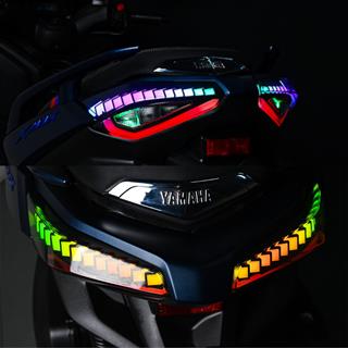 Yamaha XMAX 300 RGB LED Stop 2024-2025 Uyumlu Animasyonlu Çok Modlu Selamlamalı Arka Far