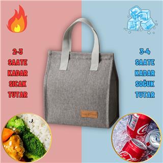 Yemek Taşıma Beslenme Ve Piknik Çantası Sıcak Soğuk Isı Tutucu Günlük İş Yeri Yemek Çantası