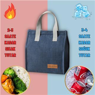 Yemek Taşıma Beslenme Ve Piknik Çantası Sıcak Soğuk Isı Tutucu Günlük İş Yeri Yemek Çantası