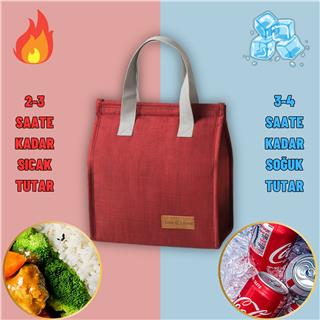 Yemek Taşıma Beslenme Ve Piknik Çantası Sıcak Soğuk Isı Tutucu Günlük İş Yeri Yemek Çantası