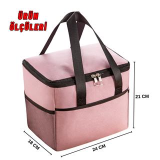 Yemek Taşıma Ve Piknik Çantası 10 Litre Isı Yalıtımlı Sıcak Soğuk Beslenme Taşıma Çantası