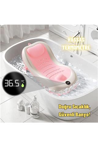 Yenidoğan Bebek Katlanabilir Termometreli Besleme ve Yıkama Banyo Oturağı Alt Değiştirme Sehpası