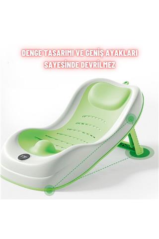 Yenidoğan Bebek Katlanabilir Termometreli Besleme ve Yıkama Banyo Oturağı Alt Değiştirme Sehpası