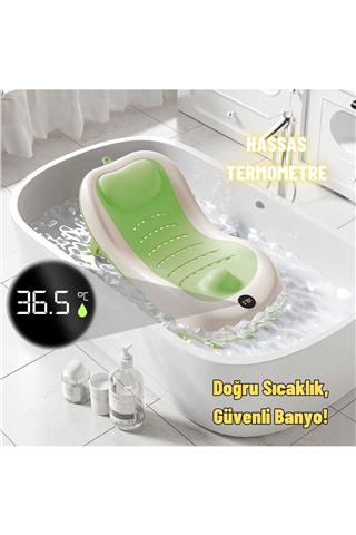Yenidoğan Bebek Katlanabilir Termometreli Besleme ve Yıkama Banyo Oturağı Alt Değiştirme Sehpası