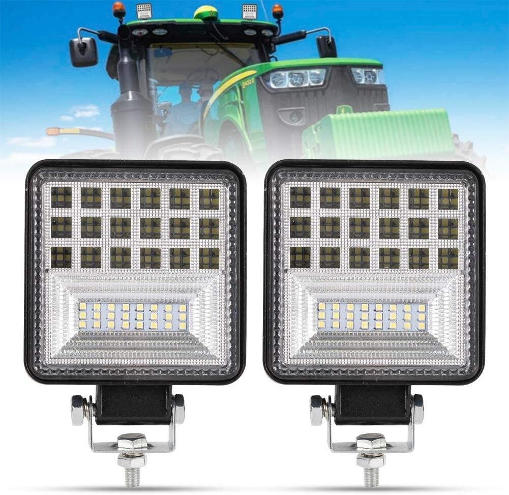 2 ADET Kamyon İş Makinesı Traktör Ve Arazi Aracı 42 Led  4 İnç Aydınlatma Ve Çalışma Sis Lambası 
