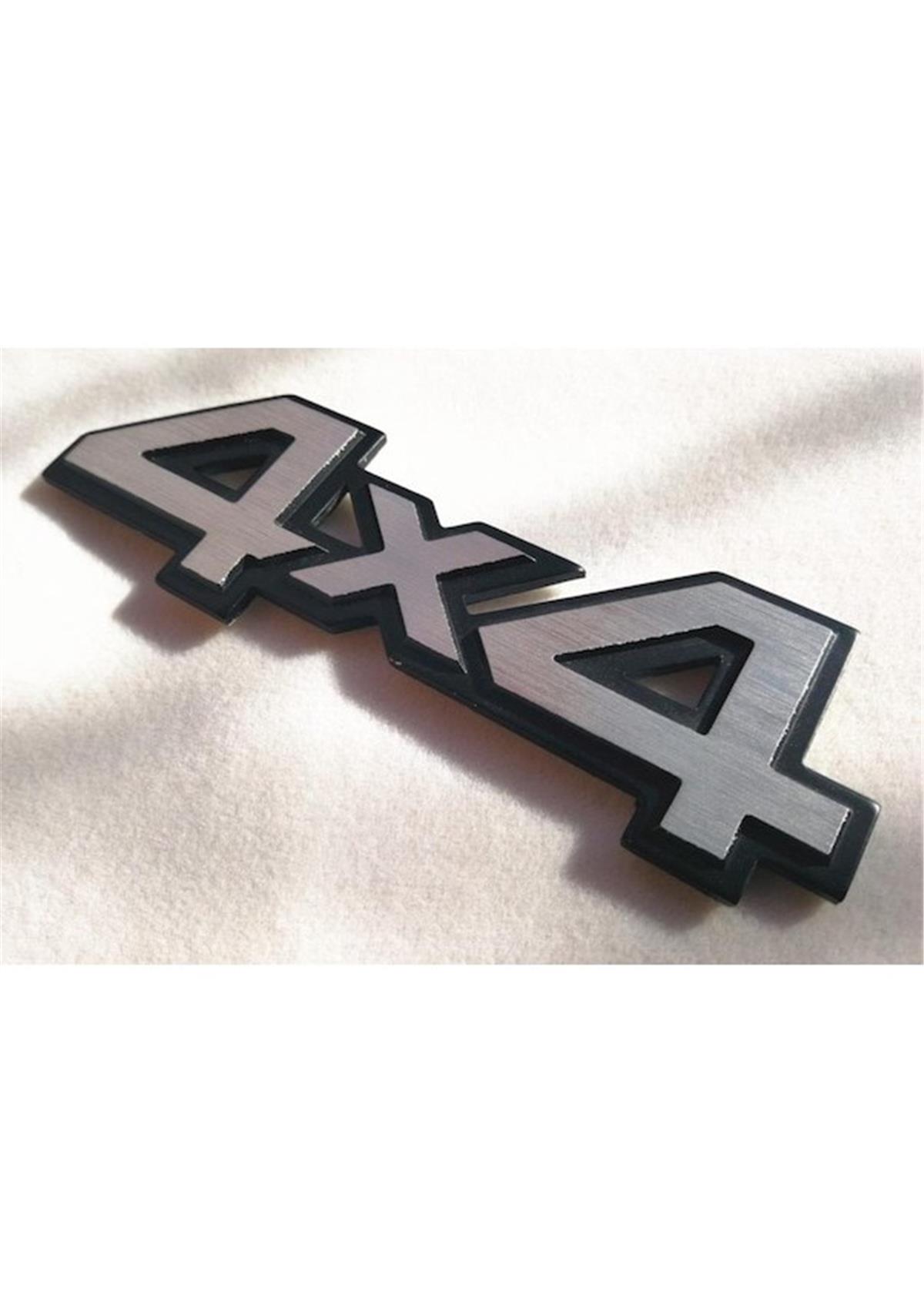 4X4 New-Tech Sticker Aluminyum Arma Gümüş 14X4,5 Cm