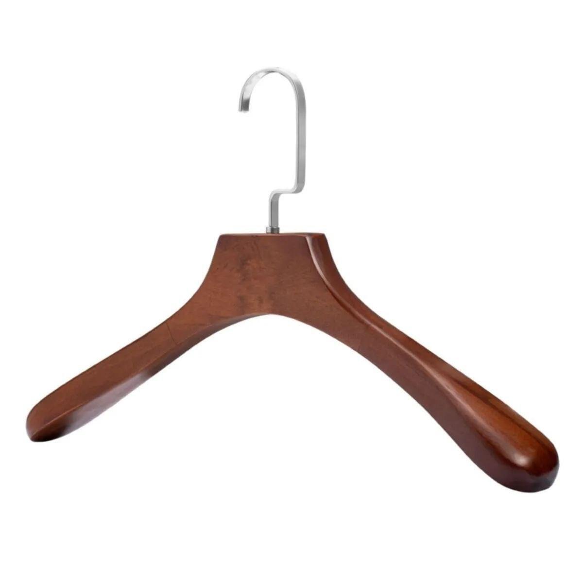 Ahşap Ceket Gömlek Askısı Bayan Boy 5 Adet Yüksek Kalite 39 Cm