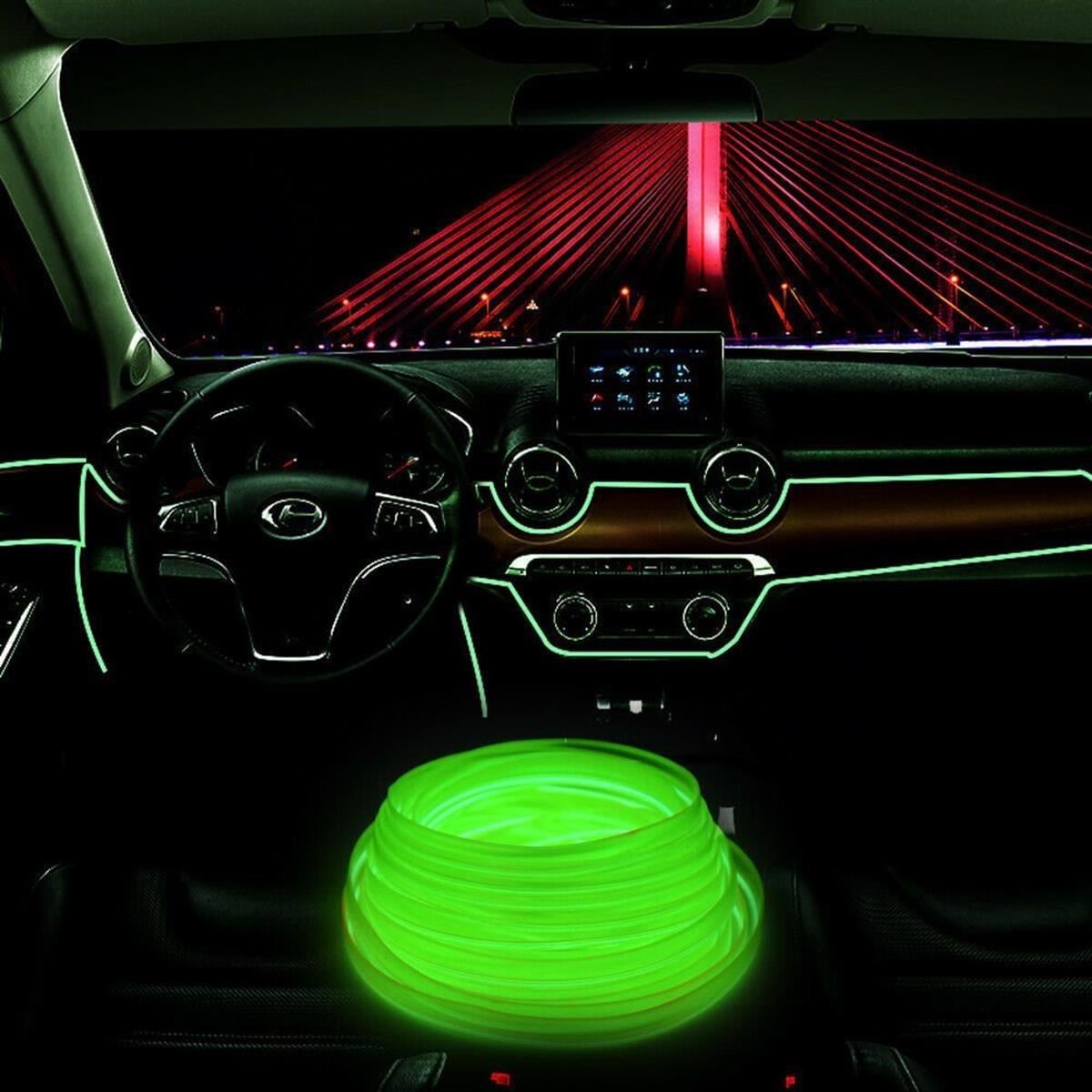 Araç İçi Neon Ledi Torpido İp Led 5 Metre YEŞİL