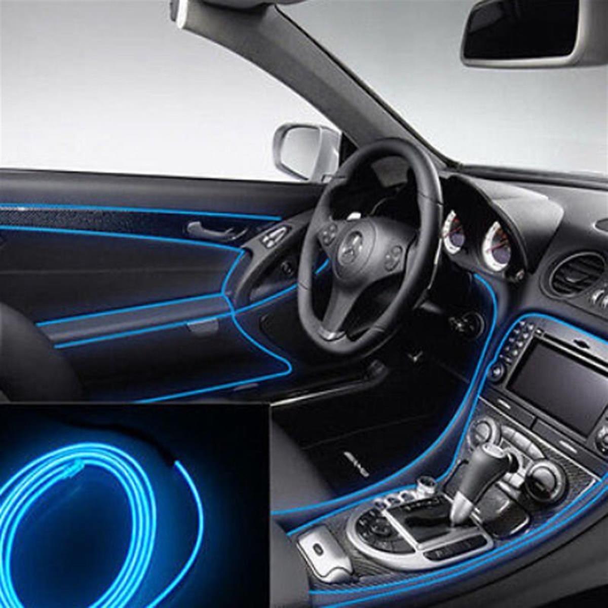Araç İçi Neon Ledi Torpido İp Led 5 Metre MAVİ