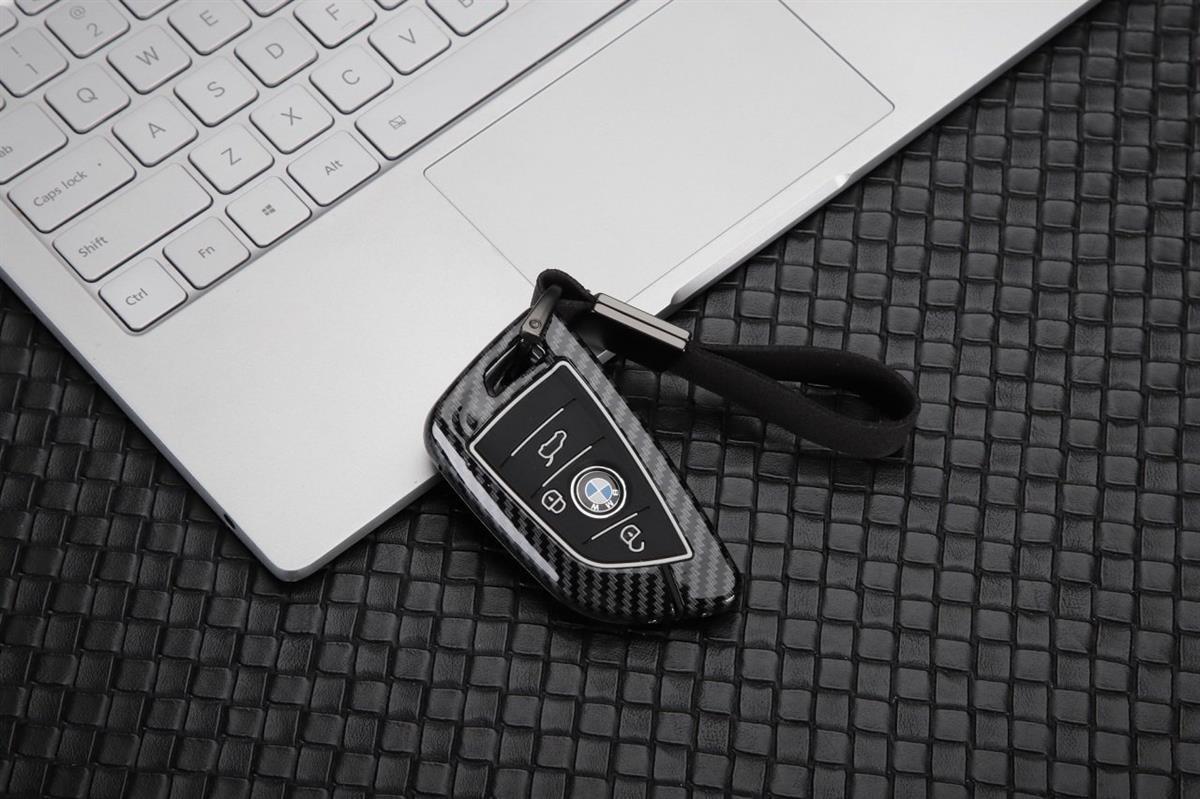 Bmw Uyumlu Karbon Metal Anahtar Kılıfı