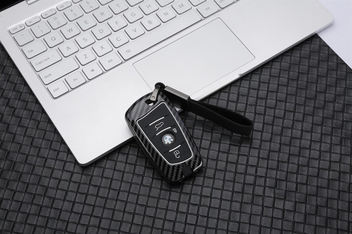Bmw Uyumlu Karbon Metal Anahtar Kılıfı