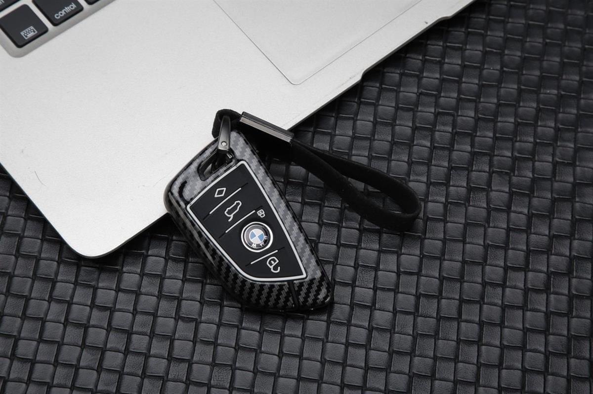 Bmw Uyumlu Karbon Metal Anahtar Kılıfı